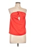 River Island Orange Red Sleeveless Blouse Size 10 - photo 1