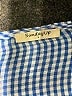 SundayUp 100% Polyester Checkered-gingham Blue Long Sleeve Blouse Size S - photo 7