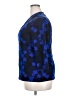 Bold Elements Blue 3/4 Sleeve Blouse Size XXL - photo 5