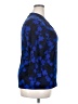 Bold Elements Blue 3/4 Sleeve Blouse Size XXL - photo 4