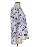 Ivanka Trump 100% Polyester Floral Silver Long Sleeve Blouse Size S - photo 4