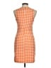 MNG Houndstooth Orange Casual Dress Size 6 - photo 2