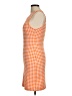 MNG Houndstooth Orange Casual Dress Size 6 - photo 5