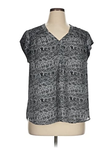 Black Rainn Short Sleeve Blouse (view 1)