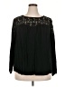 Old Navy 100% Rayon Black Long Sleeve Blouse Size XXL - photo 1