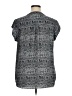 Black Rainn 100% Polyester Gray Short Sleeve Blouse Size XL - photo 2