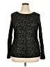 Jennifer Lopez Black Long Sleeve Top Size XXL - photo 1