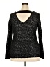 Jennifer Lopez Black Long Sleeve Top Size XXL - photo 2