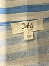 Oddi 100% Cotton Stripes Blue 3/4 Sleeve Button-Down Shirt Size S - photo 7