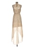 Unbranded 100% Polyester Hearts Tan Casual Dress Size M - photo 2