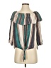 Entro 100% Rayon Teal 3/4 Sleeve Blouse Size S - photo 1