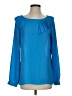 Banana Republic 100% Polyester Blue Long Sleeve Blouse Size S - photo 1