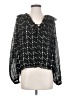Ulla Johnson Black Long Sleeve Silk Top Size 4 - photo 1