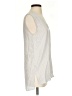 Equipment 100% Silk Silver Sleeveless Silk Top Size S - photo 4