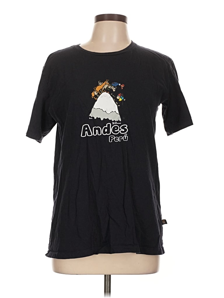 Pre-owned Originality Active T-shirt In Black