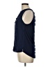 Pale Sky 100% Rayon Blue Sleeveless Blouse Size L - photo 5