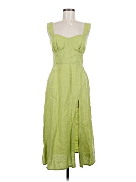 reformation linen dress green Reformation main image 0