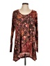 Soft Surroundings Floral Multi Color Burgundy Long Sleeve Top Size L - photo 1