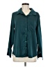 Assorted Brands 100% Polyester Teal Long Sleeve Blouse Size M - photo 1
