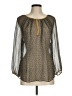 Burning Torch Gold 3/4 Sleeve Blouse Size M - photo 1