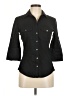 James Perse Black 3/4 Sleeve Button-Down Shirt Size Med (2) - photo 1