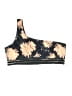Shein Curve Floral Black Swimsuit Top Size 20 Plus (4) - photo 1