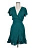 BCBGeneration 100% Rayon Teal Cocktail Dress Size M - photo 1