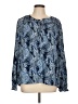 Joie 100% Polyester Paisley Blue Long Sleeve Blouse Size L - photo 1
