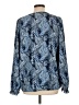 Joie 100% Polyester Paisley Blue Long Sleeve Blouse Size L - photo 2