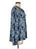 Joie 100% Polyester Paisley Blue Long Sleeve Blouse Size L - photo 4