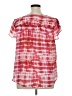 Torrid 100% Polyester Tie-dye Red Short Sleeve Blouse Size 1X Plus (1) - photo 2