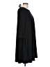 Leota Solid Black Casual Dress Size L - photo 4