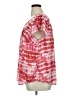 Torrid 100% Polyester Tie-dye Red Short Sleeve Blouse Size 1X Plus (1) - photo 5