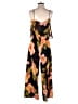 Ecru Floral Black Jumpsuit Size XS - photo 2