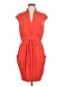 Donna Ricco Solid Orange Cocktail Dress Size 8 - photo 1