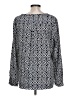 Gap 100% Polyester Black Long Sleeve Blouse Size L - photo 2