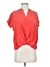 Amour Vert Orange Short Sleeve Blouse Size S - photo 1