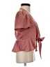 Wild Fable Burgundy Short Sleeve Blouse Size XS - photo 4