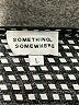 SOMETHING, SOMEWHERE 100% Rayon Houndstooth Black Jumpsuit Size L - photo 4