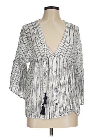 En Creme 3/4 Sleeve Blouse (view 1)