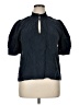 Evereve Blue Short Sleeve Blouse Size XL - photo 1