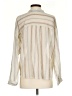 Zara Stripes Ivory Long Sleeve Blouse Size S - photo 2