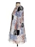 Wilfred 100% Polyester Print Gray Casual Dress Size XS - photo 5