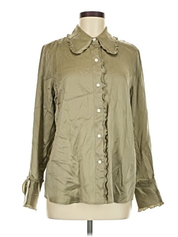 Rails Long Sleeve Silk Top (view 1)