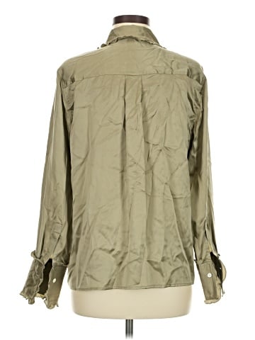 Rails Long Sleeve Silk Top (view 2)