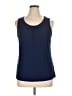 Lands' End Blue Sleeveless Blouse Size 14 - 16 - photo 1