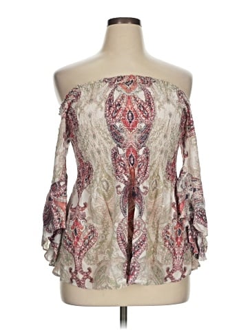 Vintage America Blues 3/4 Sleeve Blouse (view 1)