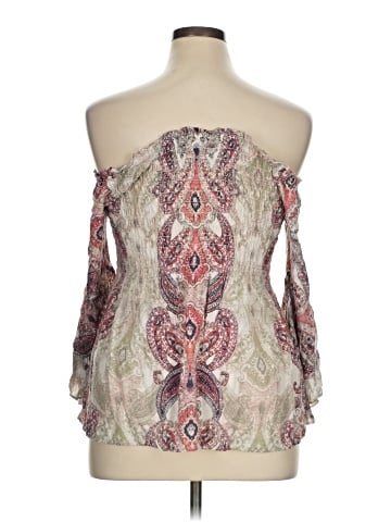 Vintage America Blues 3/4 Sleeve Blouse (view 2)