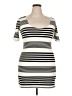 Xhilaration Stripes Ivory Casual Dress Size XXL - photo 1
