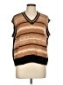 Unbranded Stripes Brown Sweater Vest Size L (estimated) - photo 1